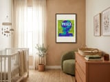 Peaceful Floral Silhouette framed in a tender room thumbnail