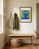 Peaceful Floral Silhouette framed in a relaxed room thumbnail