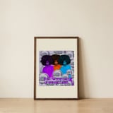 Vibrant Disco Women — framed, leaning against the wall thumbnail