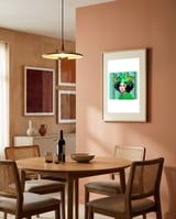 Mod Green Floral Fashion framed in a intimate room thumbnail