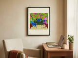 Surreal Blue Lemurs framed in a focused room thumbnail
