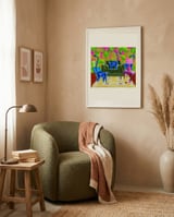 Surreal Blue Lemurs framed in a tender room thumbnail