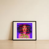Empowering Woman Portrait — framed, leaning against the wall thumbnail
