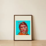 Empowering Woman Portrait — framed, leaning against the wall thumbnail