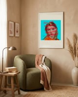 Empowering Woman Portrait framed in a tender room thumbnail