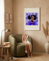 Purple Bloom Beauty framed in a tender room thumbnail