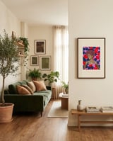 Fashion Bloom Portrait framed in a grounding room thumbnail