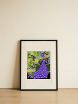 Tropical Woman with Monkeys — framed, leaning against the wall thumbnail