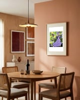 Tropical Woman with Monkeys framed in a intimate room thumbnail