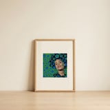 Groovy Flower Power Woman — framed, leaning against the wall thumbnail
