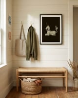 Regal White Unicorn framed in a relaxed room thumbnail