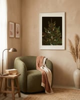 Whimsical Christmas Tree framed in a tender room thumbnail