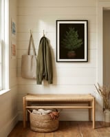 Glowing Christmas Tree framed in a relaxed room thumbnail