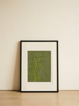 Green Botanical Branches — framed, leaning against the wall thumbnail