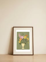 Vibrant Floral Bouquet — framed, leaning against the wall thumbnail