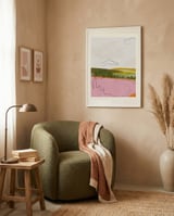 Abstract Pink Landscape framed in a tender room thumbnail