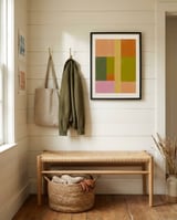 Modern Geometric Blocks framed in a relaxed room thumbnail