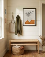 Modern Floral Still Life framed in a relaxed room thumbnail