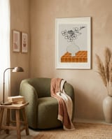 Modern Floral Still Life framed in a tender room thumbnail