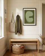 Organic Green Shape framed in a relaxed room thumbnail
