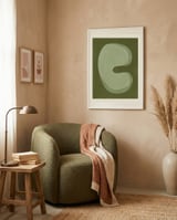 Organic Green Shape framed in a tender room thumbnail