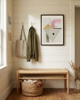 Soft Geometric Abstract framed in a relaxed room thumbnail