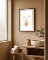 Elegant Botanical Still Life framed in a serene room thumbnail