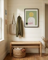 Abstract Line Face framed in a relaxed room thumbnail