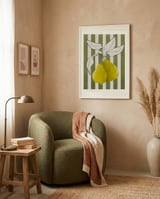 Yellow Quince Still Life framed in a tender room thumbnail