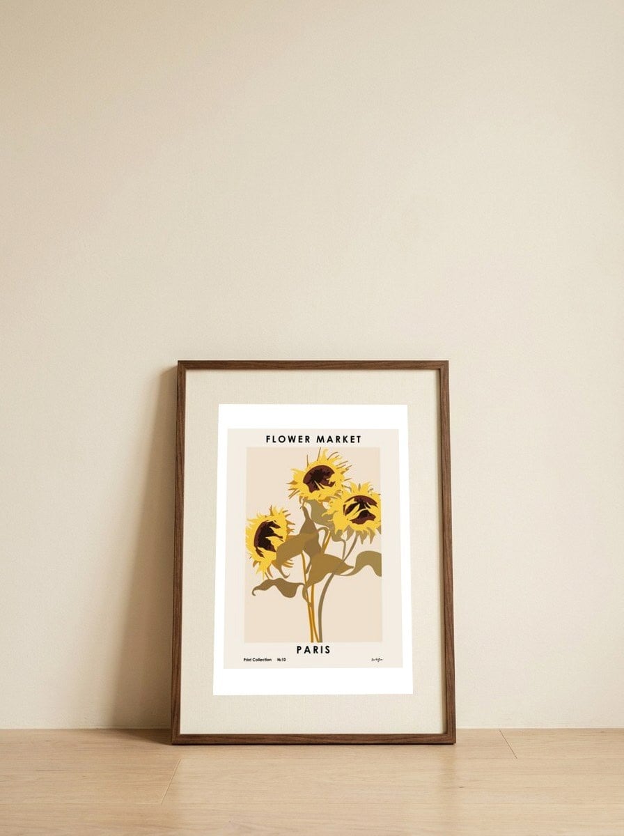 Flower Market. Paris — framed, leaning against the wall