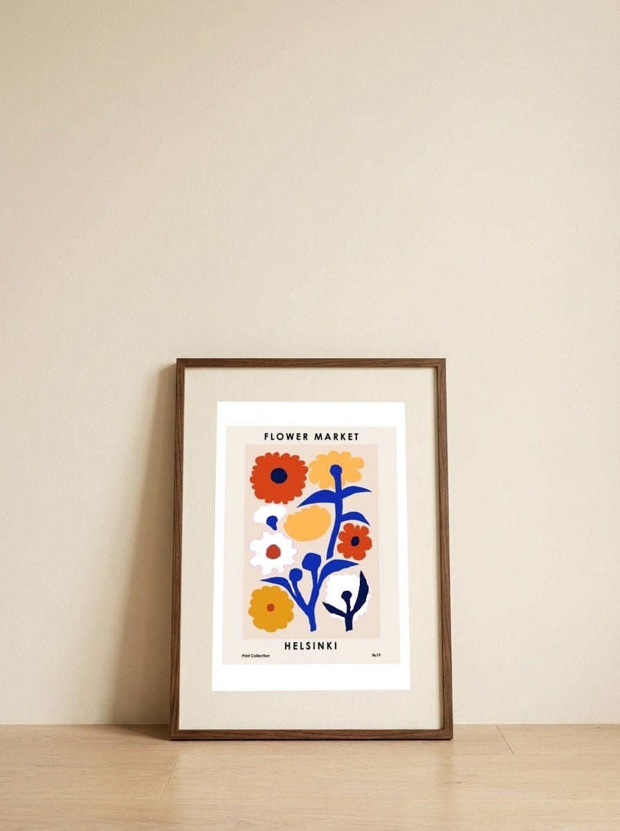 Flower Market. Helsinki — framed, leaning against the wall