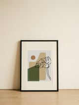 Abstract composition 20 — framed, leaning against the wall thumbnail