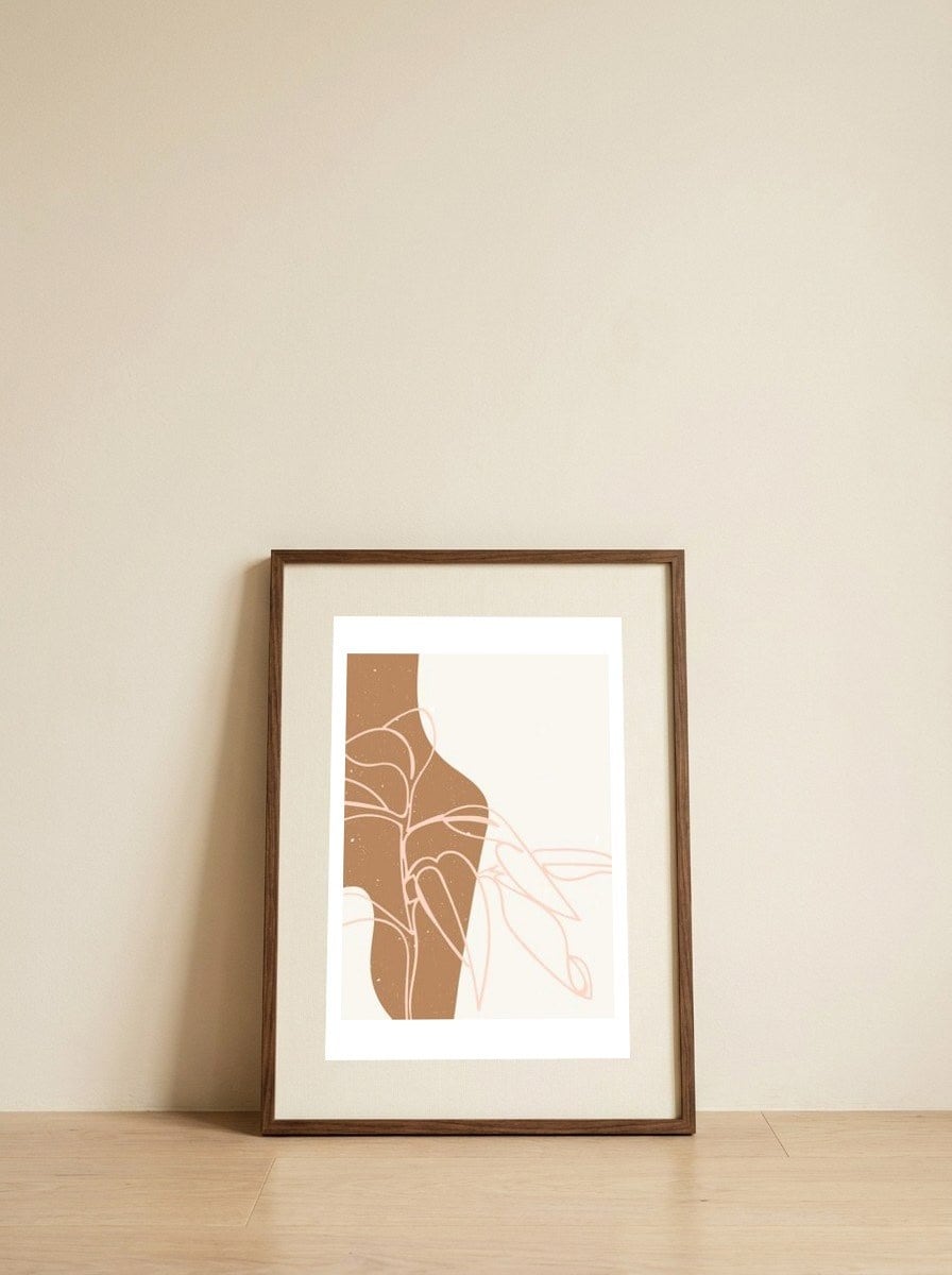 Abstract composition 16 — framed, leaning against the wall
