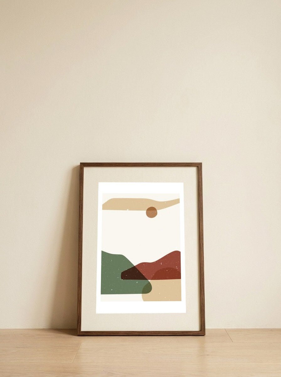 Abstract composition 13 — framed, leaning against the wall