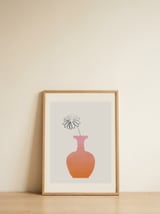 Minimal Pink Vase — framed, leaning against the wall thumbnail