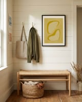 Golden Abstract Forms framed in a relaxed room thumbnail