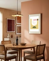 Modern Abstract Curves framed in a intimate room thumbnail