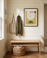 Modern Abstract Curves framed in a relaxed room thumbnail