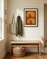 Warm Organic Shapes framed in a relaxed room thumbnail