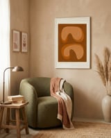 Warm Organic Shapes framed in a tender room thumbnail