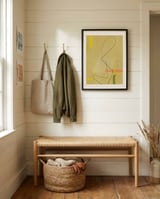 Abstract Yellow Green Lines framed in a relaxed room thumbnail