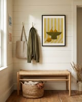 Yellow Striped Pears framed in a relaxed room thumbnail