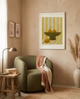 Yellow Striped Pears framed in a tender room thumbnail