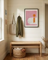 Soft Abstract Shapes framed in a relaxed room thumbnail