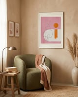Soft Abstract Shapes framed in a tender room thumbnail