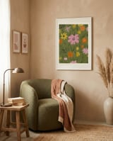 Vibrant Floral Meadow framed in a tender room thumbnail