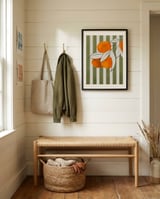 Fresh Oranges Stripes framed in a relaxed room thumbnail