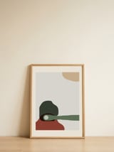 Abstract composition 4 — framed, leaning against the wall thumbnail