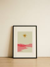 Sunny landscape — framed, leaning against the wall thumbnail