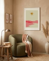 Sunny landscape framed in a tender room thumbnail